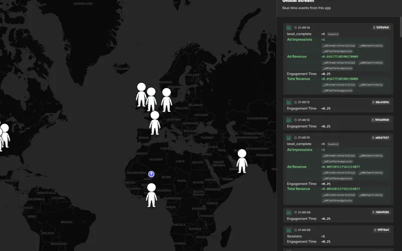 Online interactive map